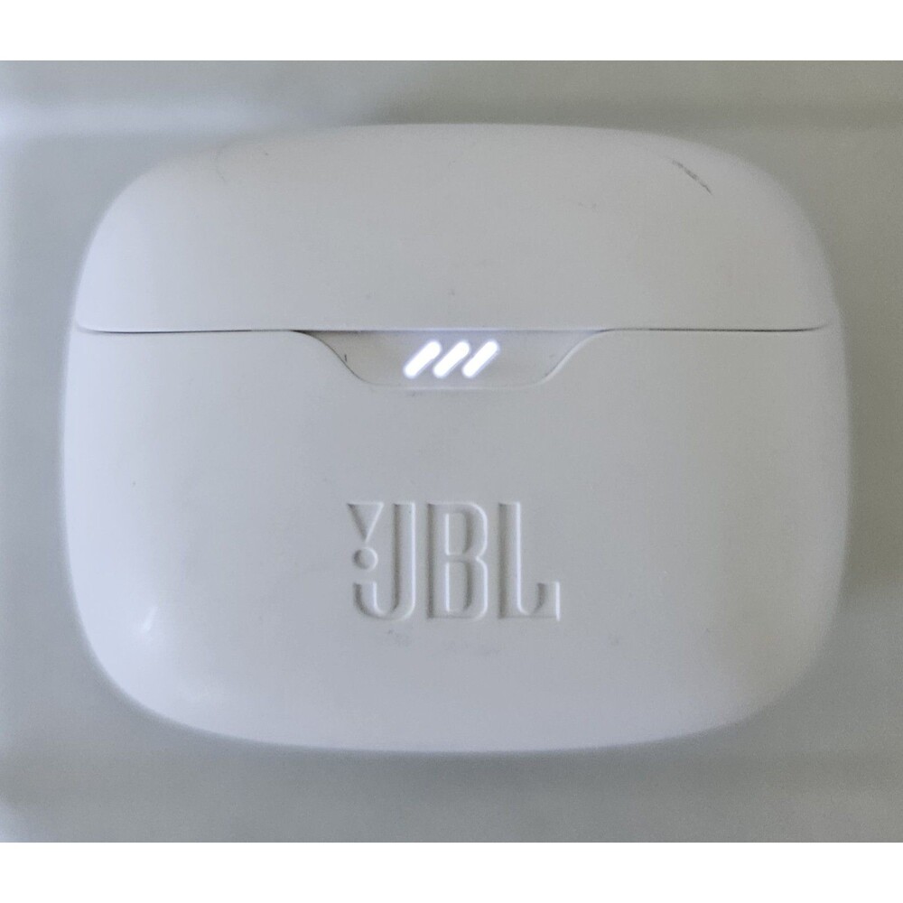 JBL Tune Wireless In-Ear Earbuds White w/ Charging Case Noise Canceling (read)